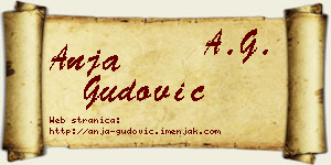 Anja Gudović vizit kartica